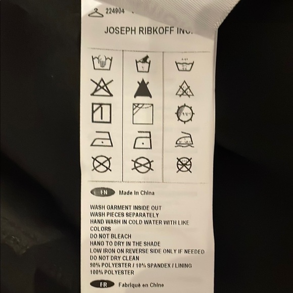 Joseph Ribkoff Metallic Charcoal Gray Jacket ptp 19-20” - Picture 8 of 9